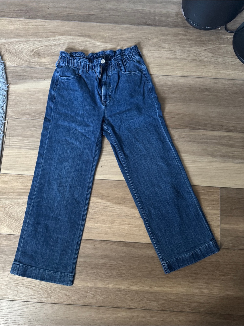 J. Crew Dark Blue Wide-Leg Jeans